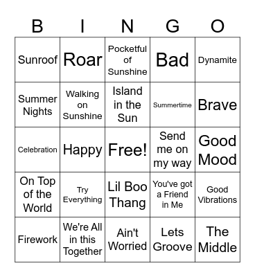 End of Year/HELLO SUMMER! Bingo Card