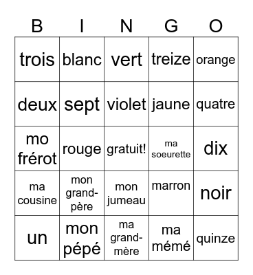 Kristopher Green Bingo Card