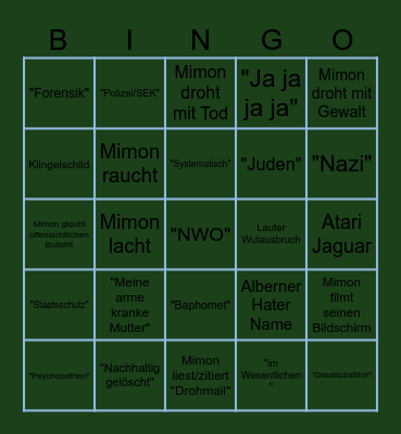 Mimon Barabingoka Bingo Card