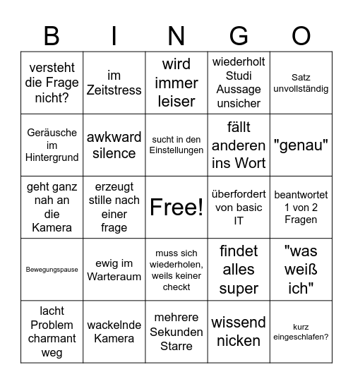 nachhaltig oida Bingo Card