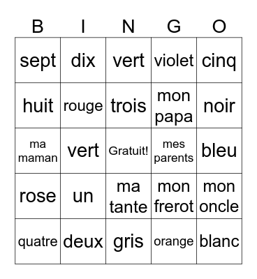Cameron Ewell Bingo Card