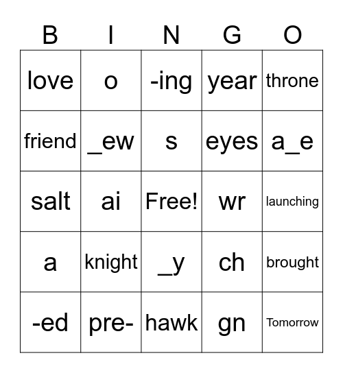1st ECRI Bingo! Bingo Card