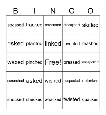 6.2 wilson Bingo Card