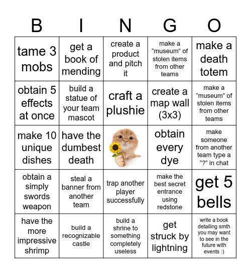 REDACTED BINGO Card