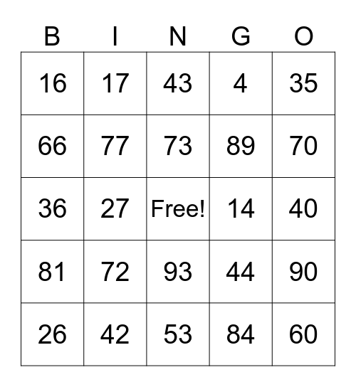 CVS Lumberton Bingo Card