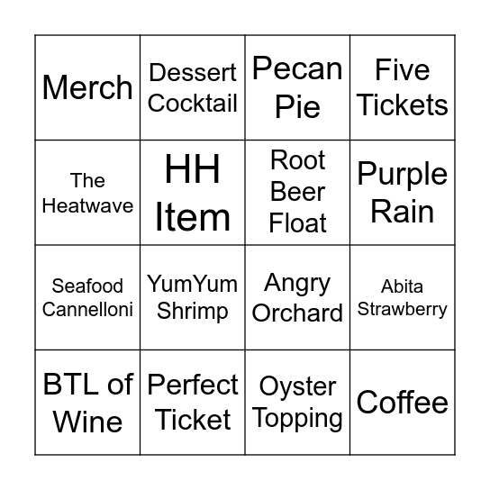 Bingo Card