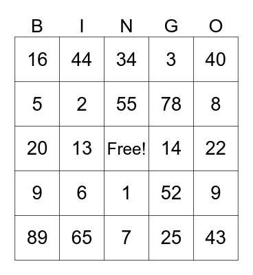 Haica 19!❤️ Bingo Card