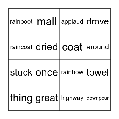 The Rainbow Bingo Card