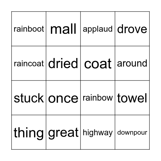 The Rainbow Bingo Card