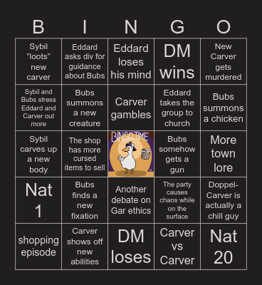 The Devil's Due S2 E11 | Fractal Pass Bingo Card