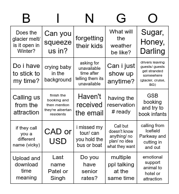 CRES Bingo Card