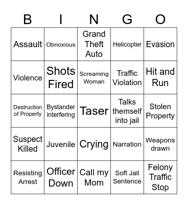 Midwest Safety Bingo Card