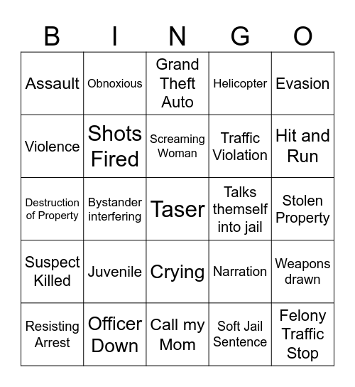 Midwest Safety Bingo Card