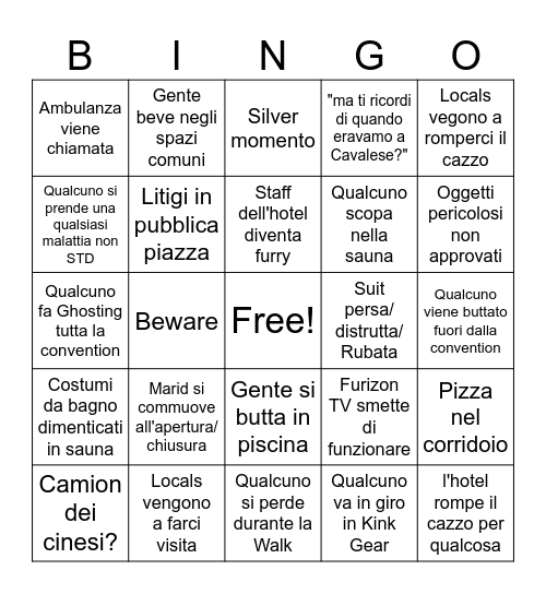 Furizon Polaris 2026 Bingo Card