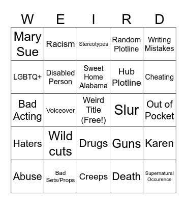 Tomorrow's Teachings Bingo Card