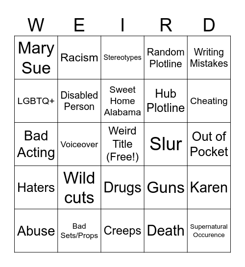 Tomorrow's Teachings Bingo Card