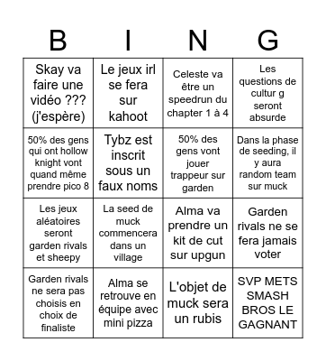 SLAN Bingo Card