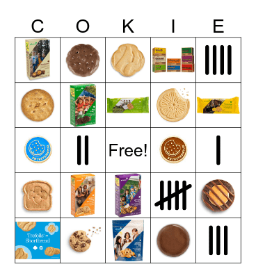 ABC Cookie Bingo Card