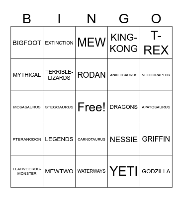YOU DON'T SEE THESE EVERYDAY! Bingo Card