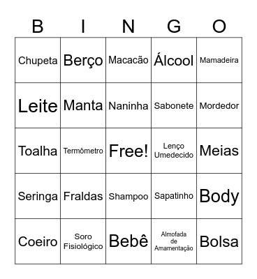Bingo do Heitor Bingo Card