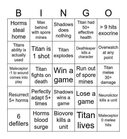 BAO 2026 Bingo Card