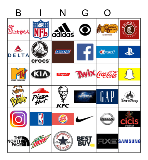 LOGO BINGO! Bingo Card