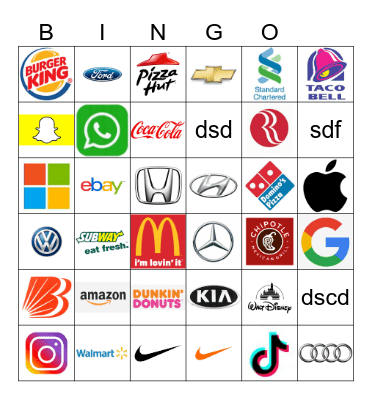 Brand Logos BINGO @ ABWA Bingo Card