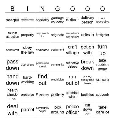 LOCAL COMMUNITY Bingo Card