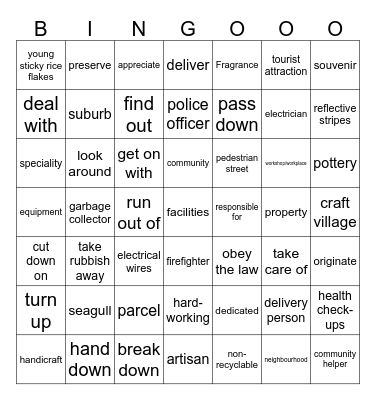 LOCAL COMMUNITY Bingo Card