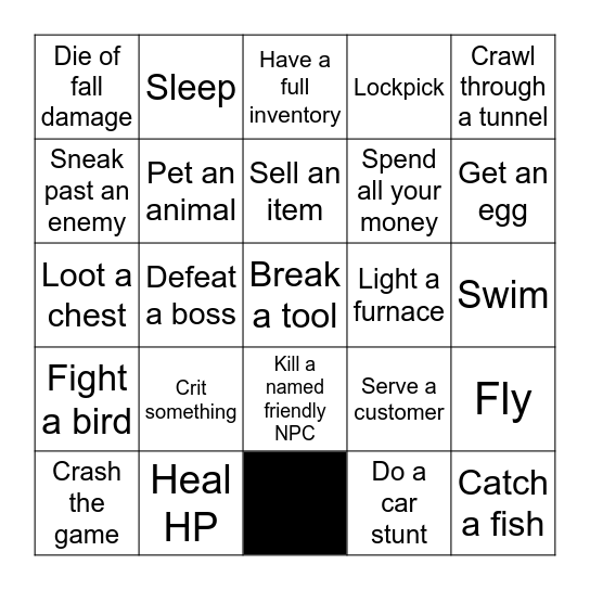 Any-Game Lockout Bingo Card