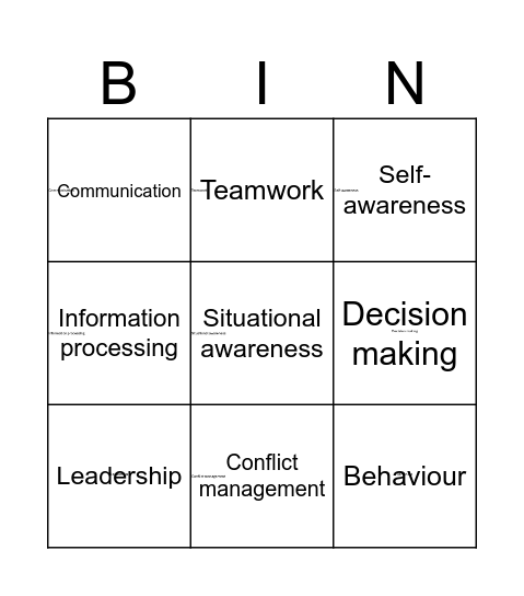 EB Bingo Card