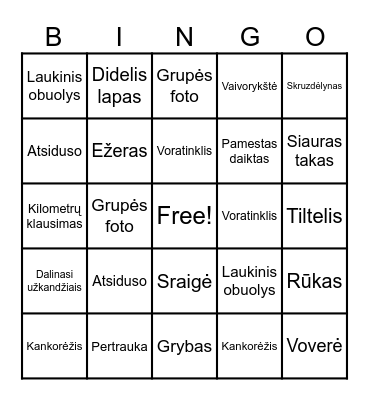 Bingo Card