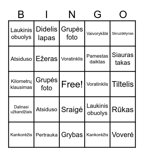 Bingo Card