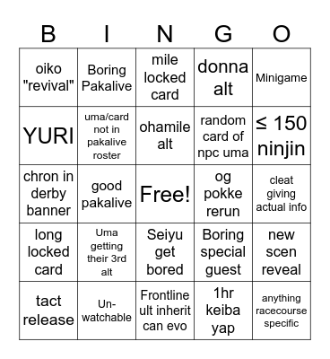 pakalive 5/27 Bingo Card