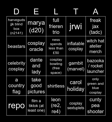 comicon may 2026 bingo Card