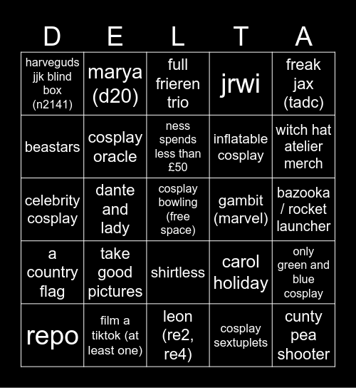 comicon may 2026 bingo Card