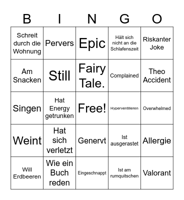Yuna Bingo Card