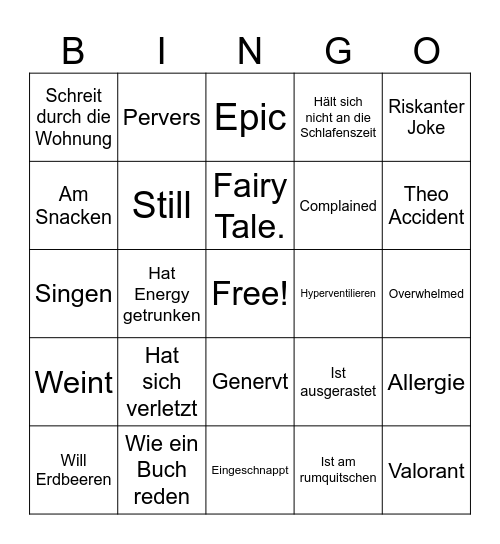 Yuna Bingo Card