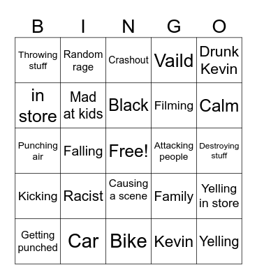 Karen Bingo Card