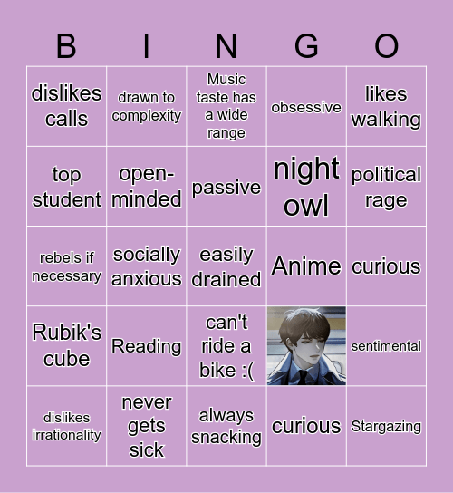 Lyz BINGO !! Bingo Card