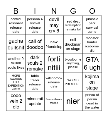 Summer Gay Fest Bingoogogogo Bingo Card