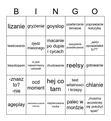 dałn hingo Bingo Card