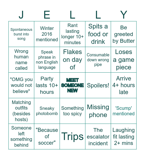 Ananya's Bingoday Bingo Card