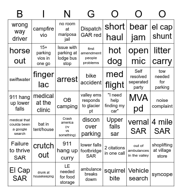 26 VRP Memorial Weekend Bingo Card