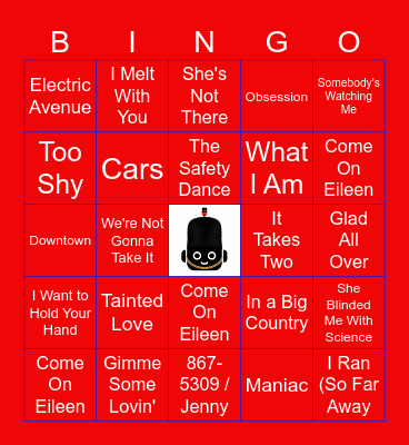 British Invasion Bingo Card