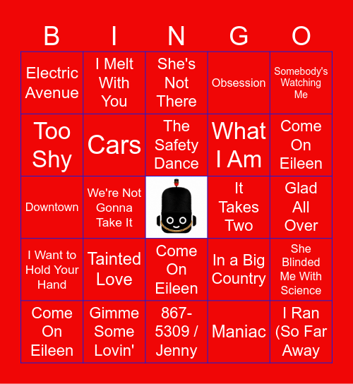 British Invasion Bingo Card