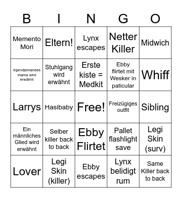 Wo sind die fische Kian? Bingo Card