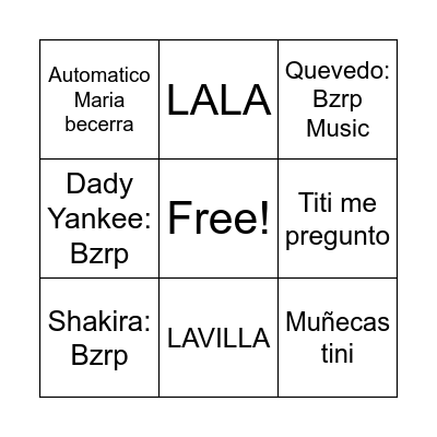 Cumple Juana Bingo Card