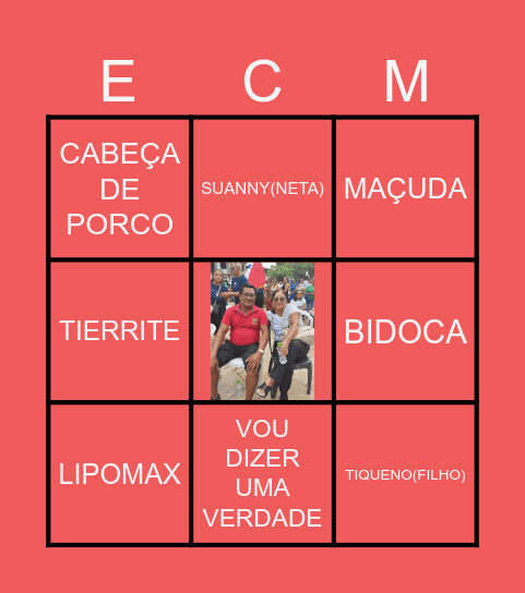 BIMGO DO VARISTINHO Bingo Card