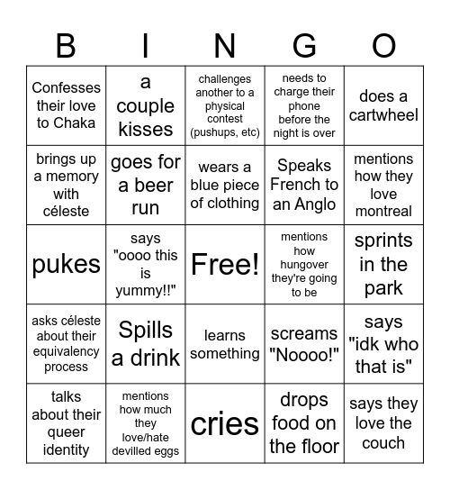 Party Bingo! Someone... Bingo Card